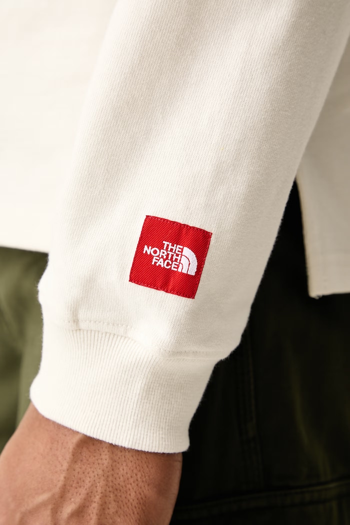 Longsleeve męski bawełniany RedBox The North Face beżowy NF0A8HDWQLI1