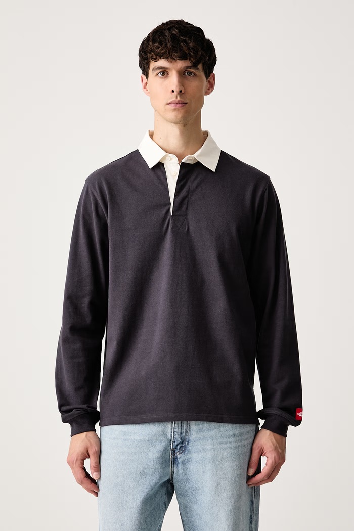 The North Face Longsleeve męski bawełniany RedBox szary NF0A8HDW0SA1