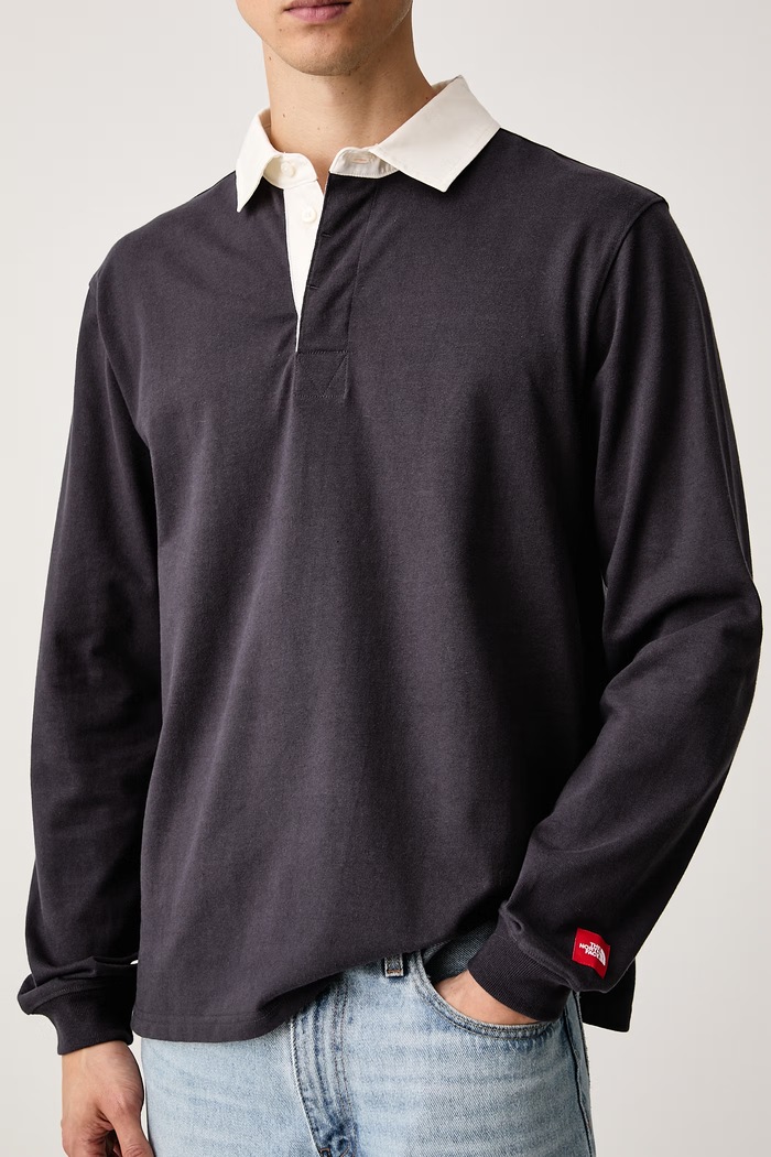 Longsleeve męski bawełniany RedBox The North Face NF0A8HDW0SA1 szary