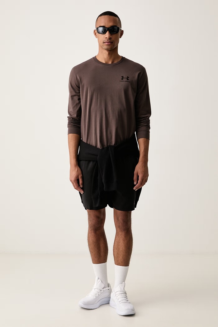 Under Armour Longsleeve treningowy męski z bawełną SPORTSTYLE LEFT CHEST 1329585.200 brązowy AW26