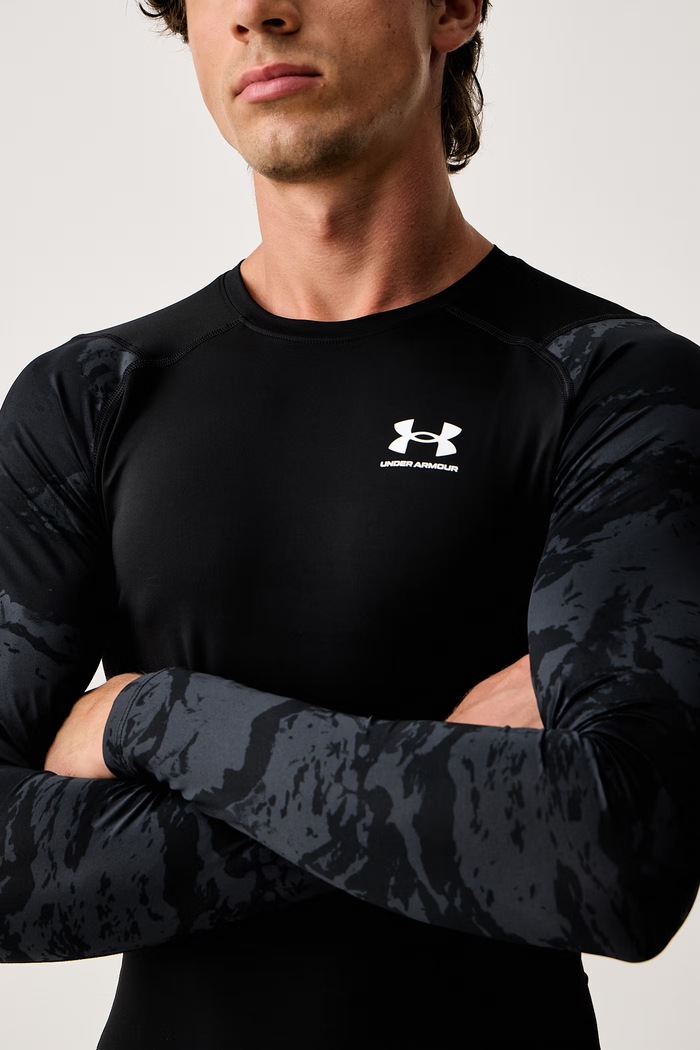 Longsleeve treningowy męski Armour Comp Under Armour 6016931 czarny