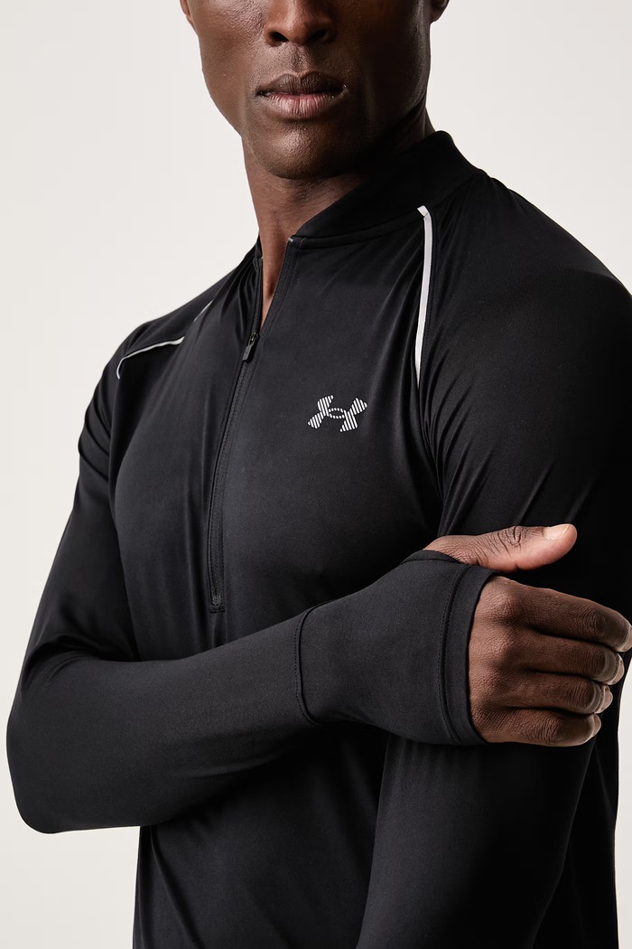 Longsleeve do biegania męski Velociti Under Armour 6013909 czarny