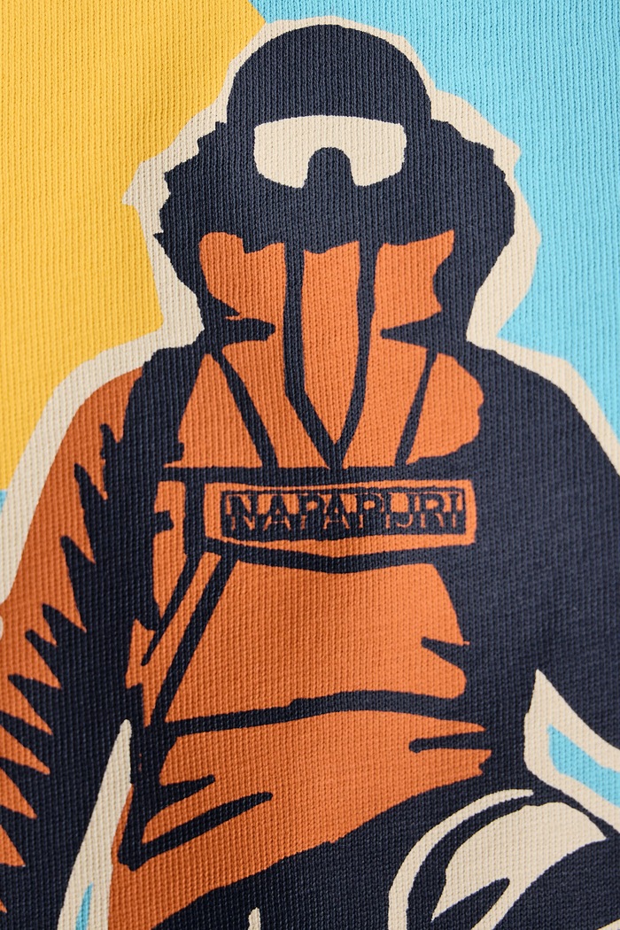 Longsleeve męski bawełniany Napapijri beżowy NP0A8BA7N1A1
