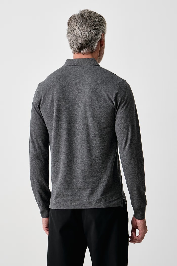 Odzież Hackett London Longsleeve męski bawełniany HM5500048 szary