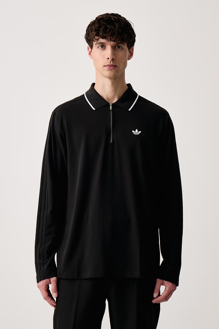 adidas Originals Polo męskie z bawełną czarny KE4133
