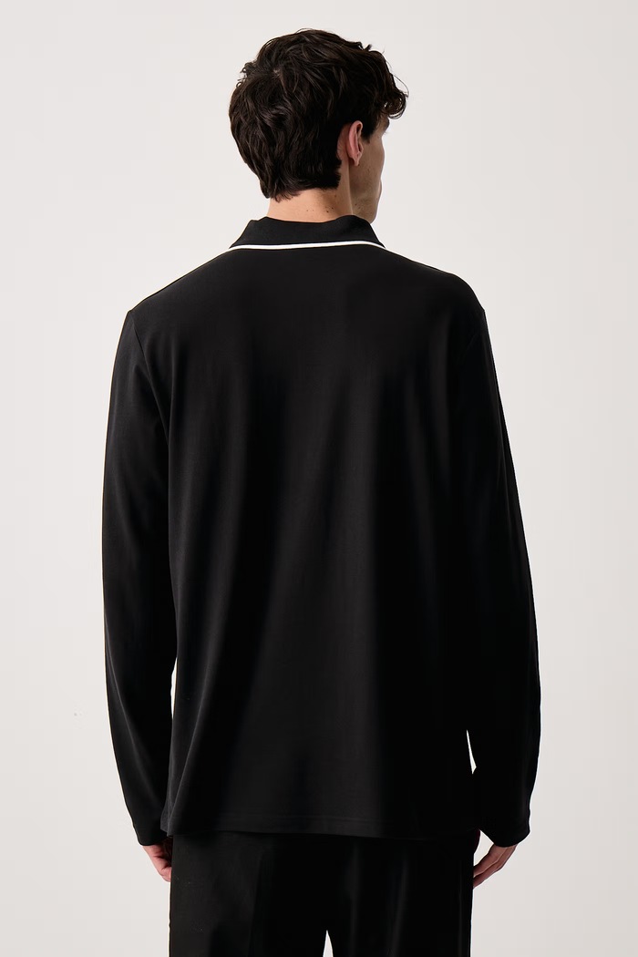 Odzież adidas Originals Polo męskie z bawełną KE4133 czarny