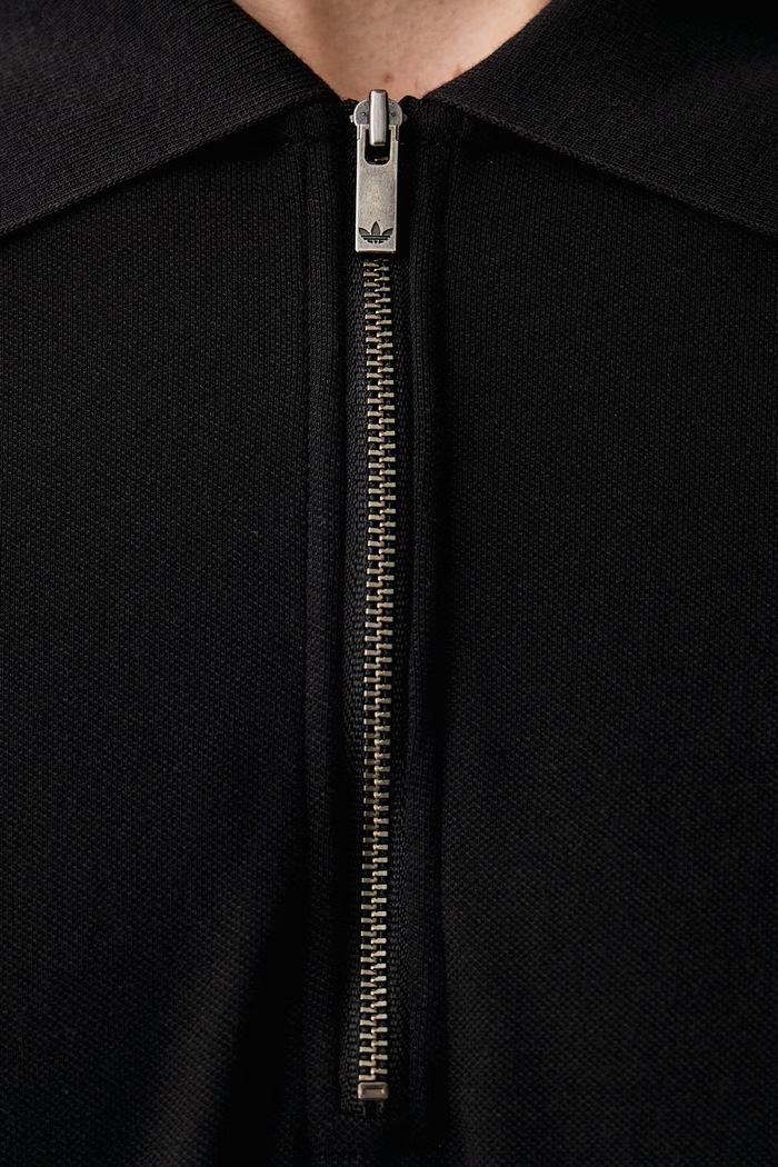 Polo męskie z bawełną adidas Originals czarny KE4133
