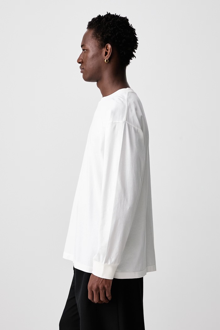 Longsleeve męski bawełniany MM6 Maison Margiela SH0NH0028.M20258 biały