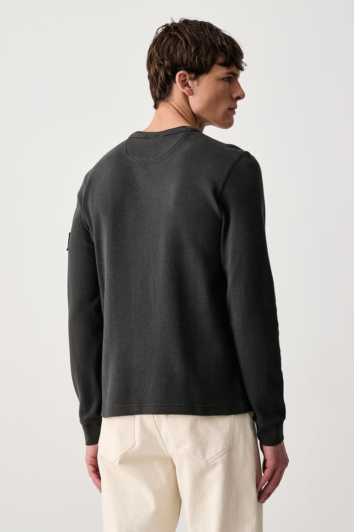 Ρούχα Calvin Klein Jeans Μακρυμάνικο ανδρικό βαμβακερό LV04RJ209G μαύρο
