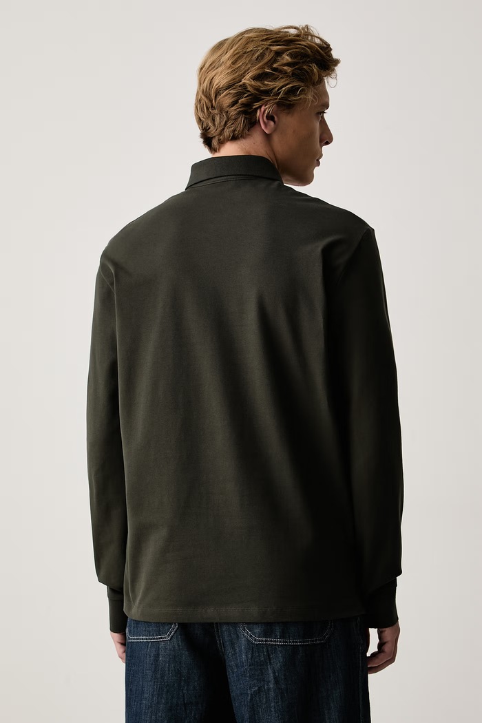 Odzież Armani Exchange Longsleeve męski z bawełną XM001288.AF17321 zielony