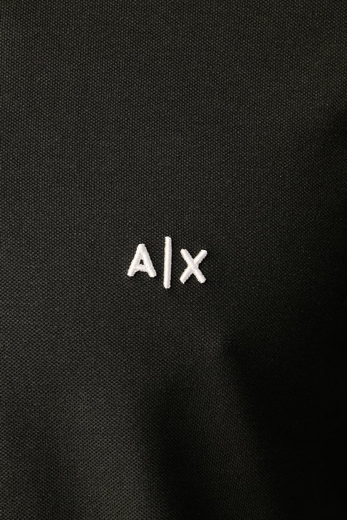 Longsleeve męski z bawełną Armani Exchange zielony XM001288.AF17321