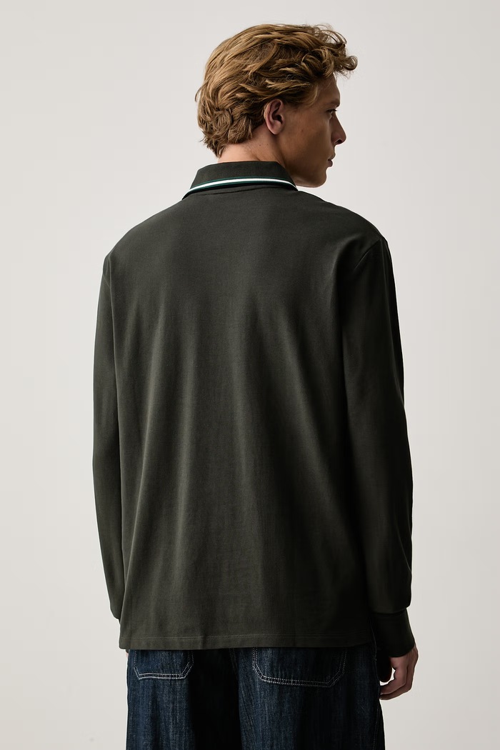 Odzież Armani Exchange Longsleeve męski bawełniany XM003427.AF13026 zielony
