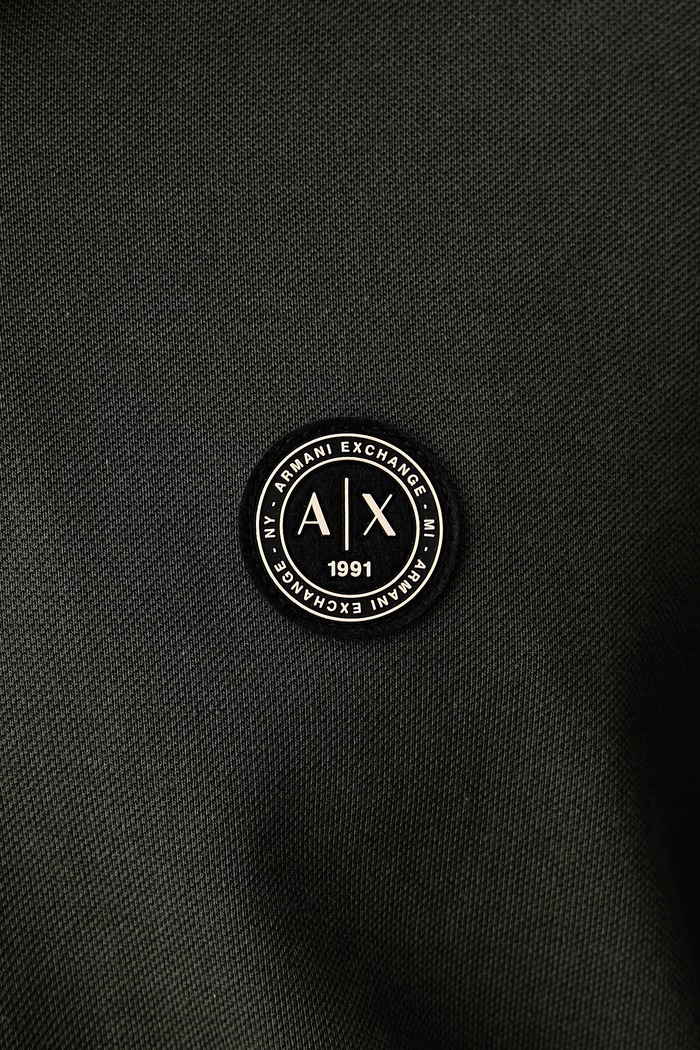 Longsleeve męski bawełniany Armani Exchange zielony XM003427.AF13026