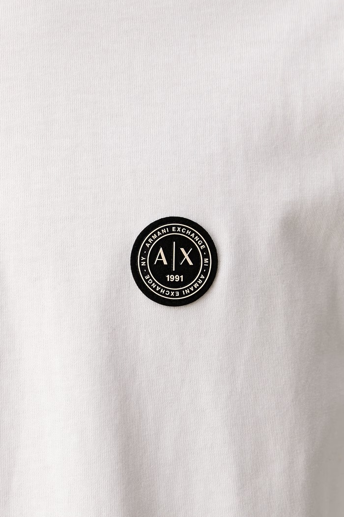 Лонгслив для мужчин из хлопка Armani Exchange белый XM003101.AF10361