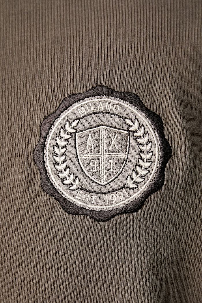 Armani Exchange longsleeve męski bawełniany XM003076.AF10361 beżowy