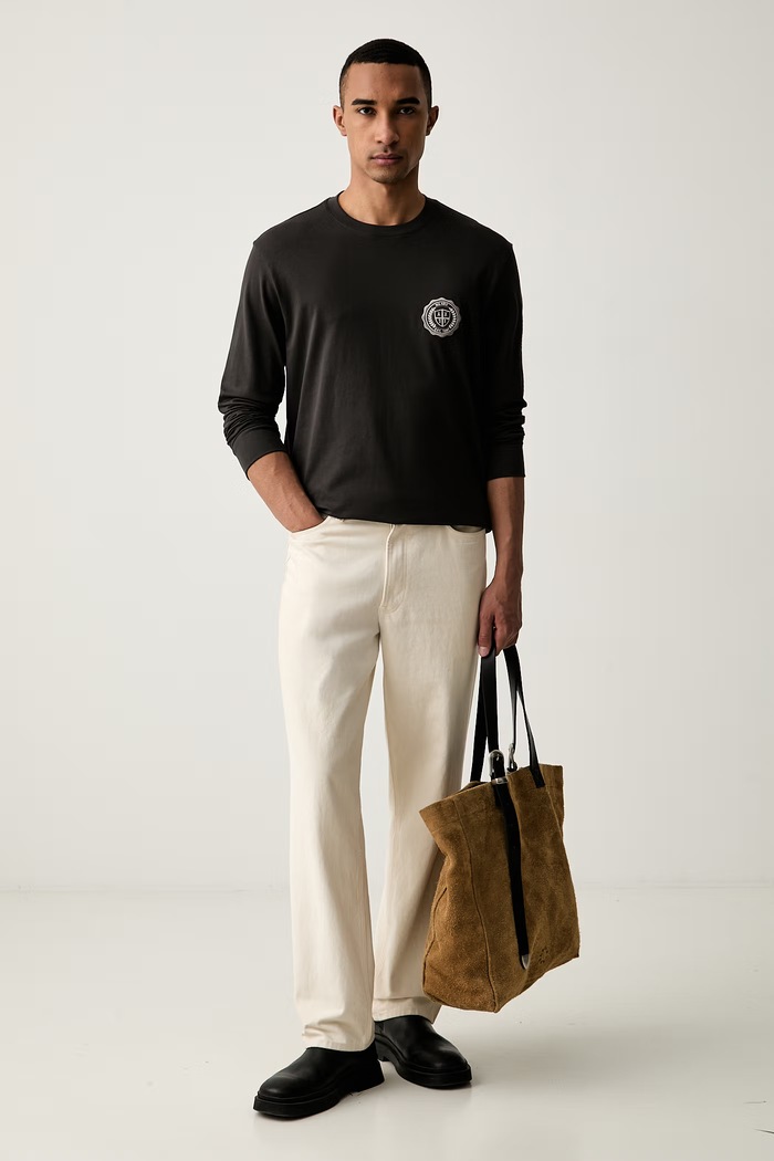 Armani Exchange longsleeve męski bawełniany XM003076.AF10361 szary AW26