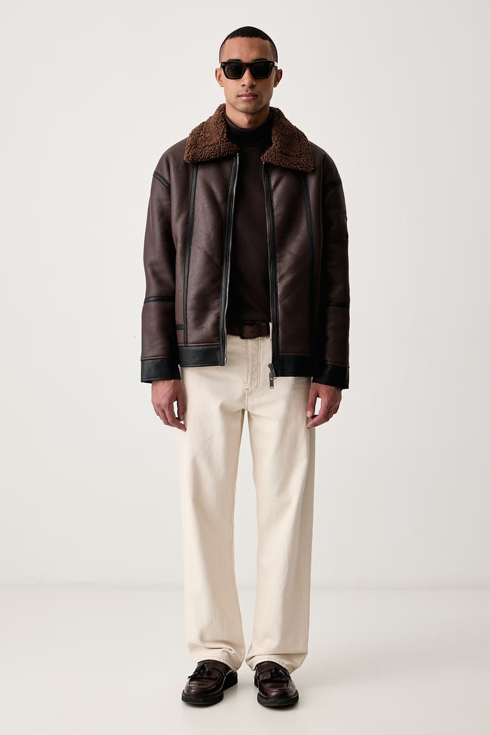 Calvin Klein Tričko s dlouhým rukávem pánské bavlněné LV04LH215G hnědá AW26