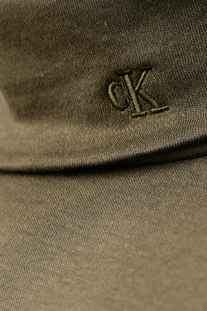 Tričko s dlouhým rukávem pánské bavlněné Calvin Klein zelená LV04LH215G