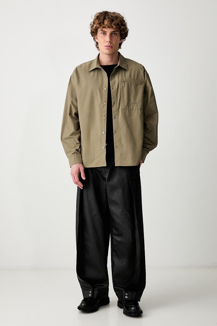 Rains Light Woven сорочка з бавовною чоловіча 21190.203 зелений AW26