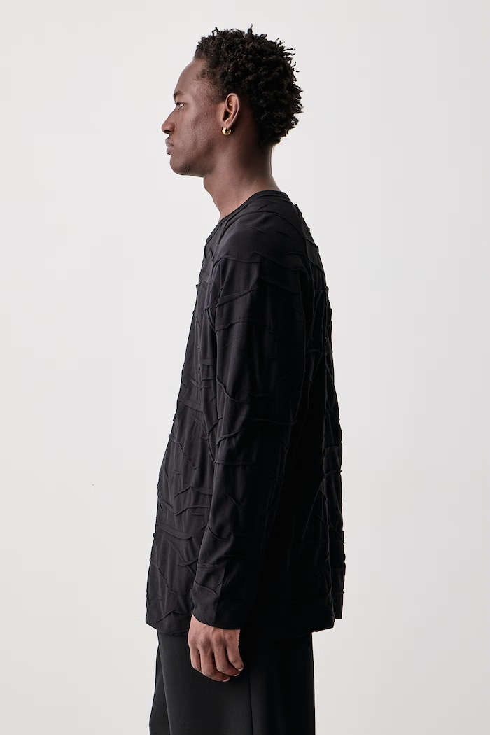 PLT OVS LS TEE longsleeve męski bawełniany Y-3 KT1400 czarny