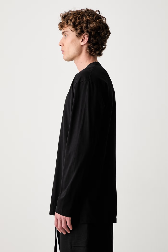 Y-3 U LS TEE longsleeve męski bawełniany KQ9778.M czarny AW26
