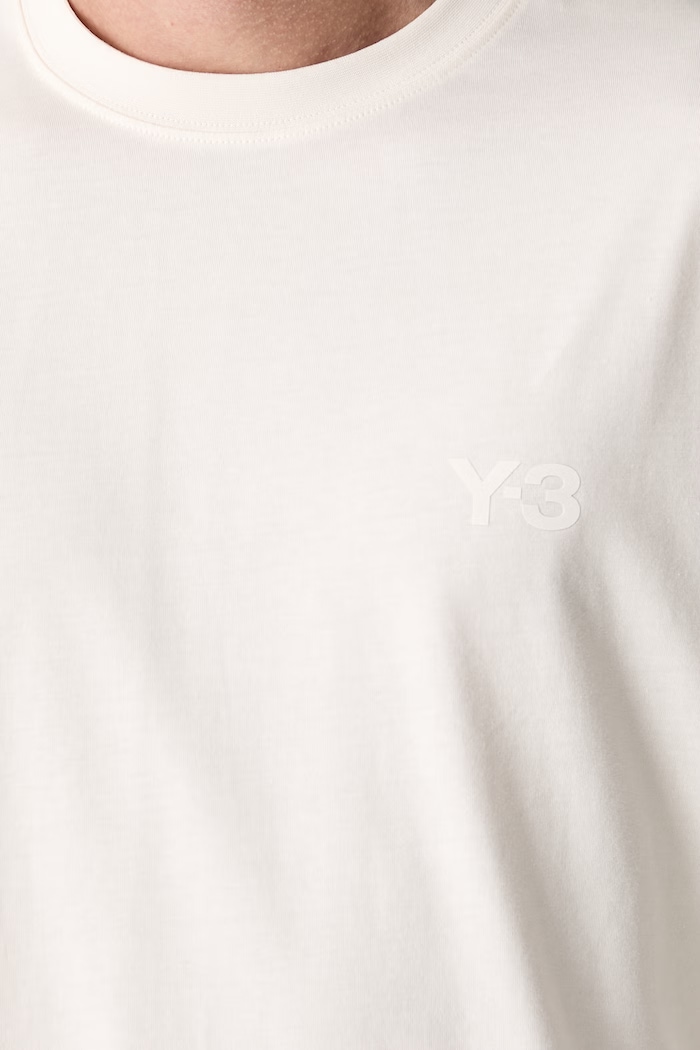 Y-3 U LS TEE longsleeve męski bawełniany KQ9777.M beżowy