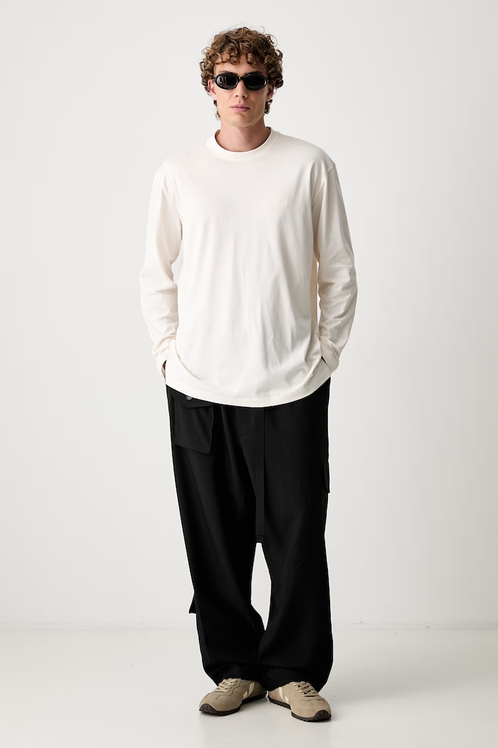 Y-3 U LS TEE longsleeve męski bawełniany KQ9777.M