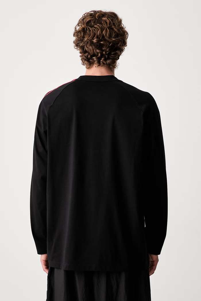 Odzież Y-3 OVS GRD 3S LS T longsleeve męski bawełniany KQ8586 czarny