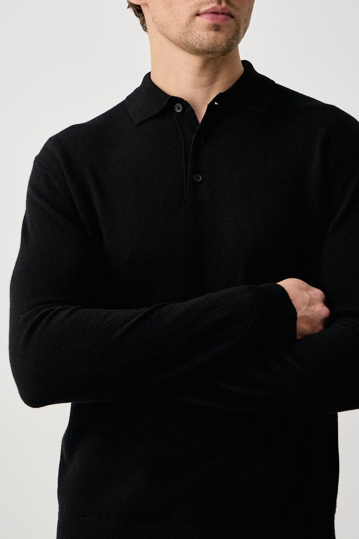 Sweter męski wełniany United Colors of Benetton 1002U301Y czarny