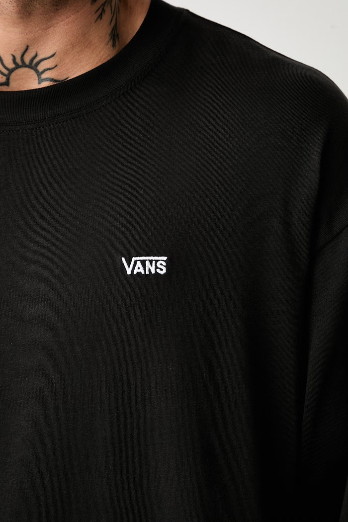 Vans μακρυμάνικο ανδρικό βαμβακερό VN0010FJBLK1 μαύρο