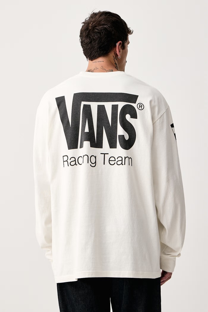 Oblačila Vans Majica z dolgimi rokavi moška bombažna VN000X2BFS81 bež