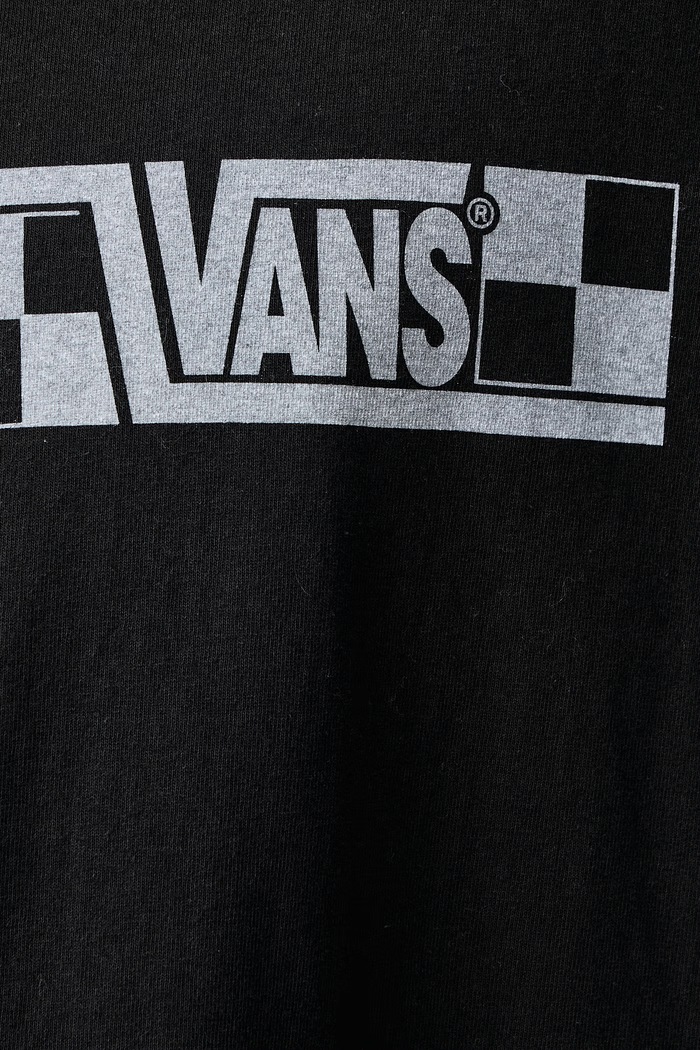 Majica z dolgimi rokavi moška bombažna Vans črna VN000X2BBLK1