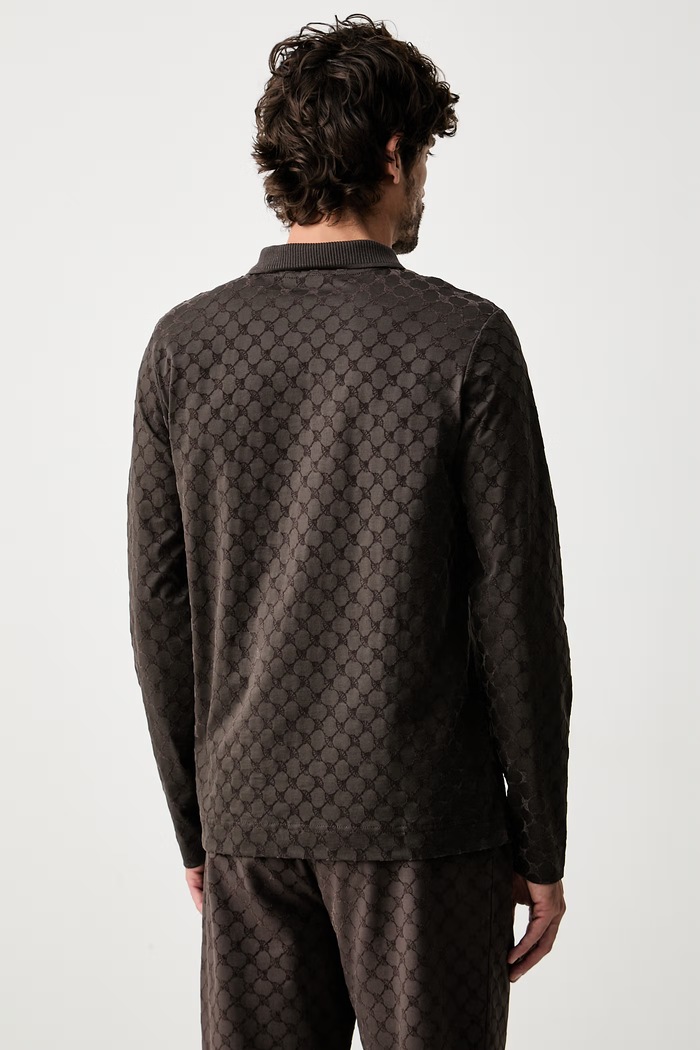 Odzież Joop! longsleeve męski bawełniany 30105525 brązowy
