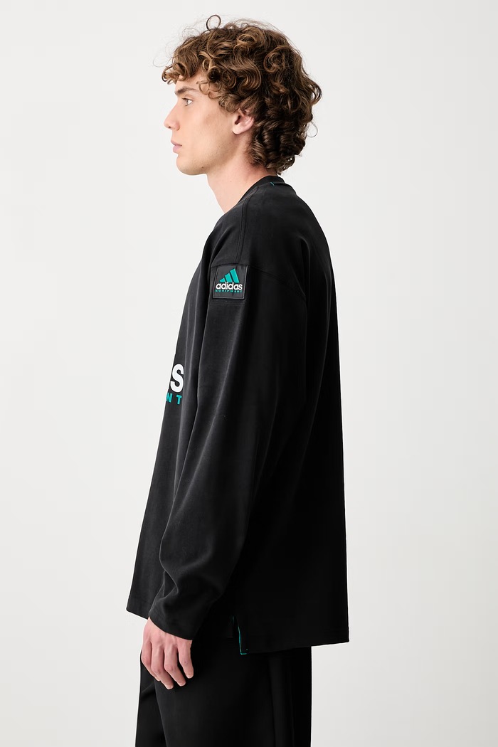 adidas Originals Equipment Essentials longsleeve męski bawełniany czarny KR3969