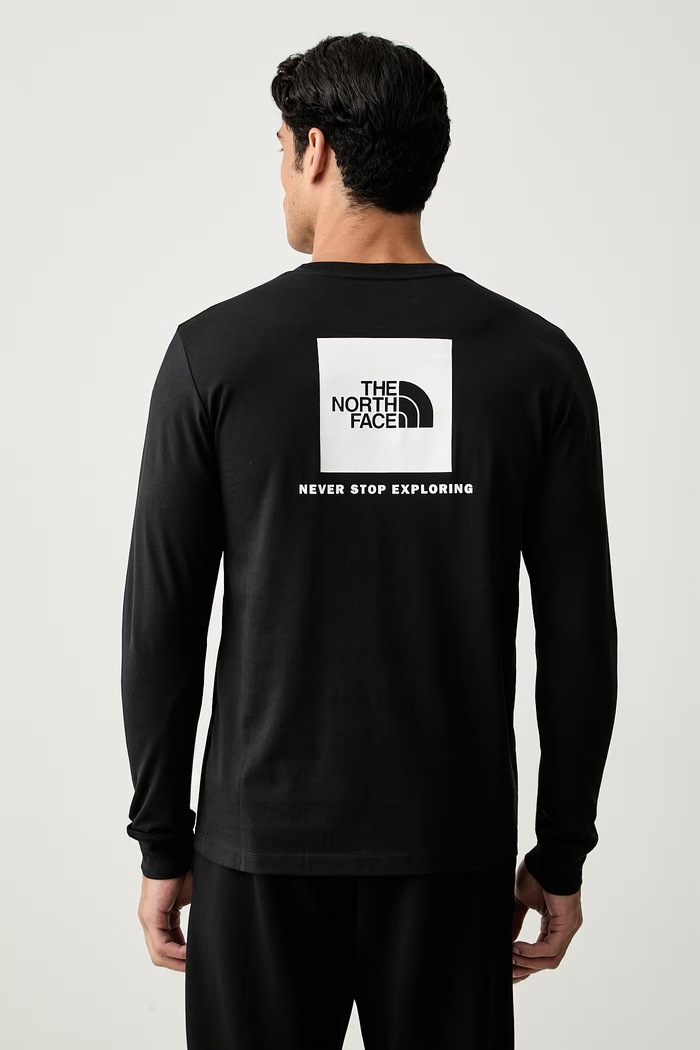 The North Face tričko s dlhým rukávom pánske s bavlnou EVOLUTION čierna NF0A8B68JK31