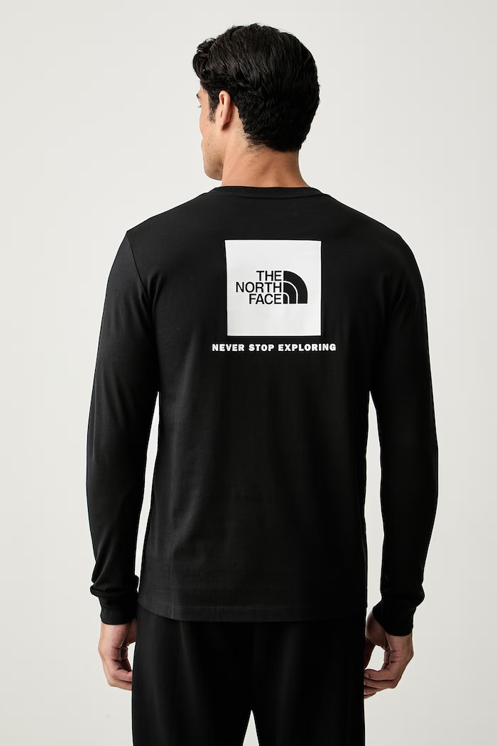 The North Face tričko s dlhým rukávom pánske s bavlnou EVOLUTION čierna NF0A8B68JK31