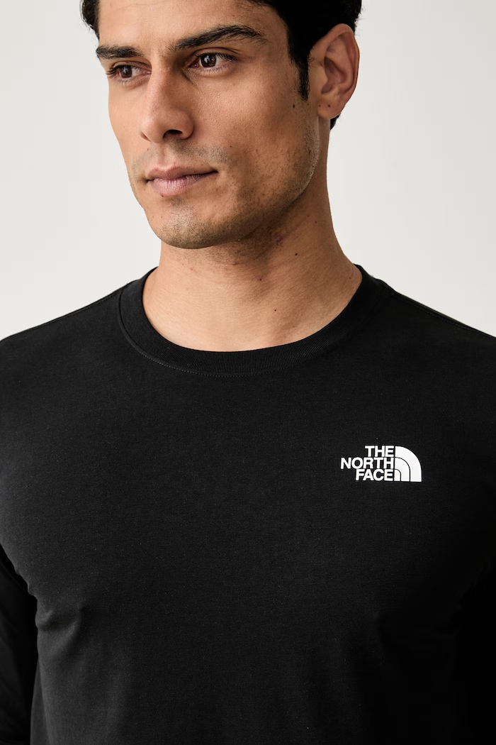 The North Face tričko s dlhým rukávom pánske s bavlnou EVOLUTION čierna NF0A8B68JK31