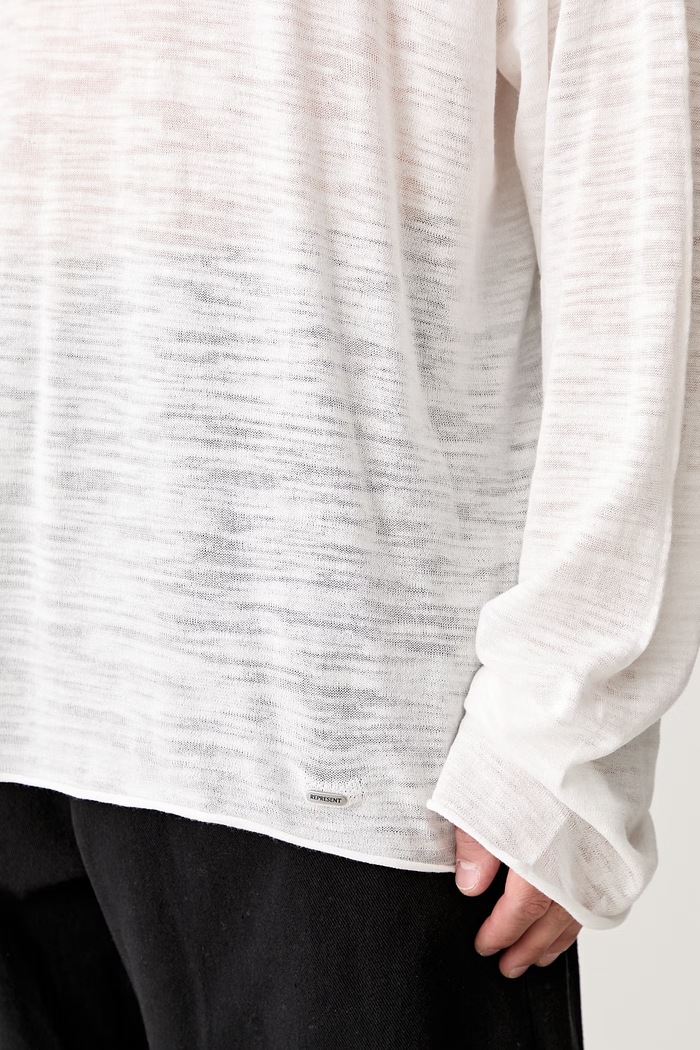 Longsleeve męski bawełniany MLM100727 biały