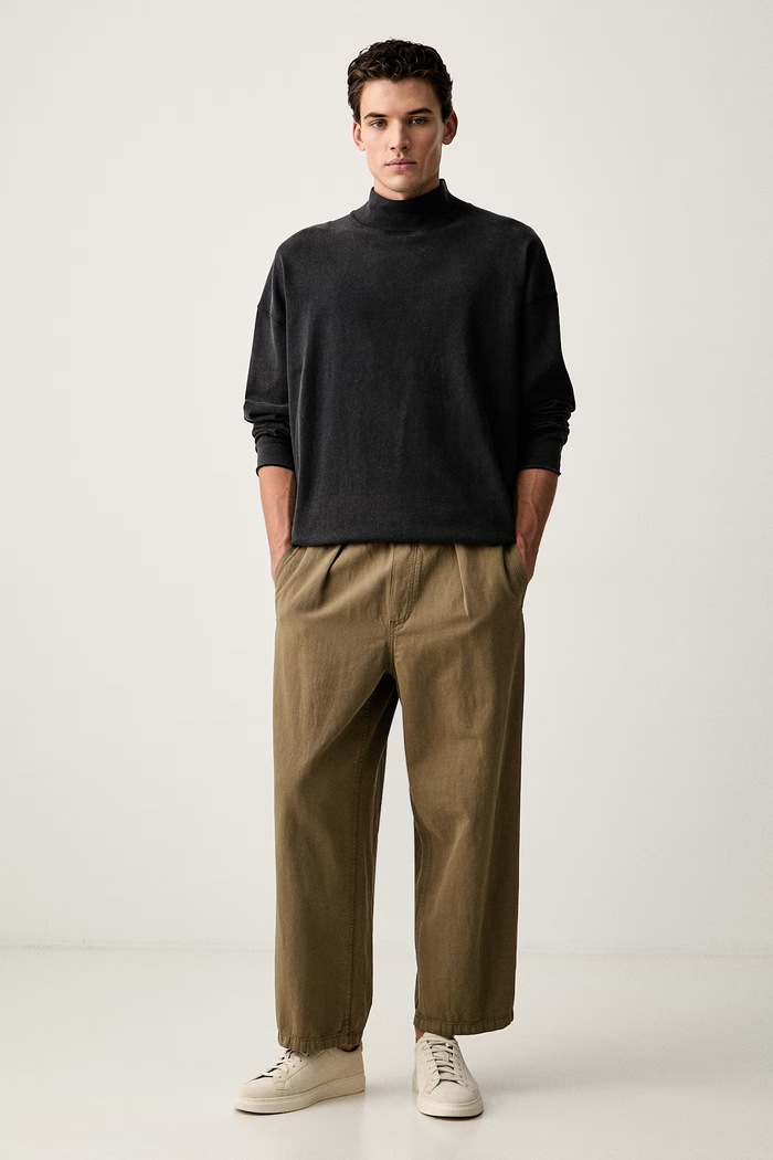 American Vintage лонгслив для мужчин из хлопка MAFO02F серый AW26