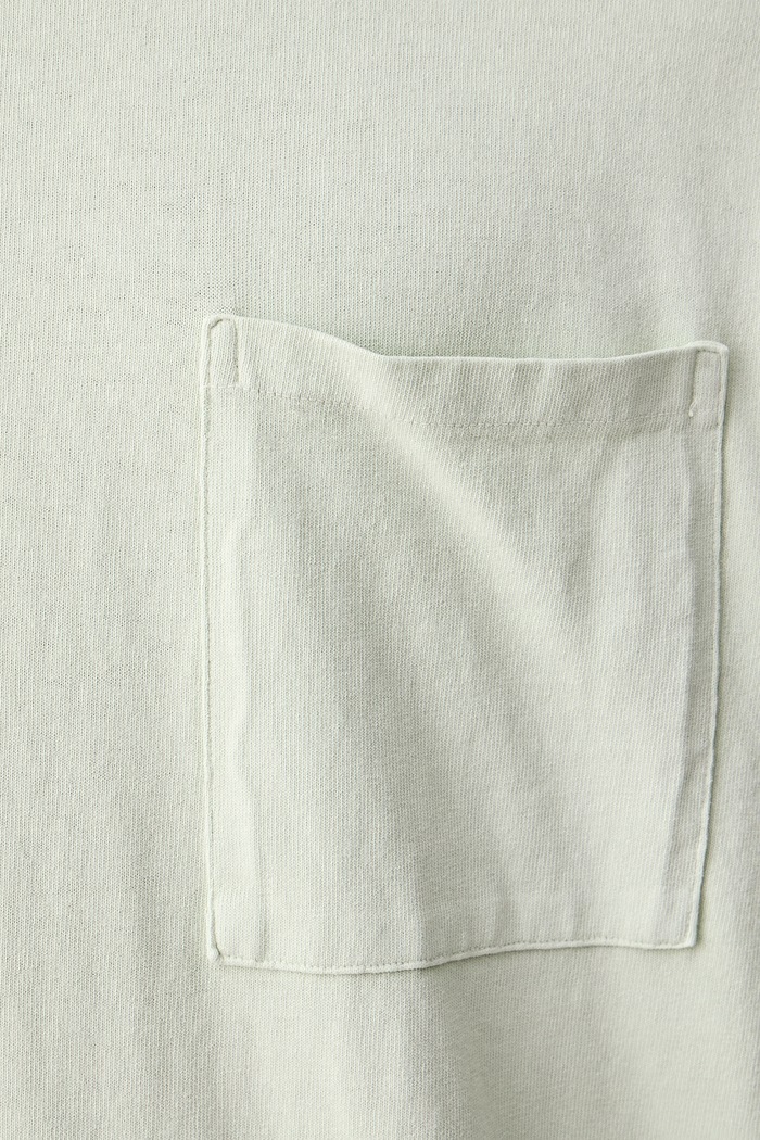 A maniche lunghe da uomo in cotone American Vintage verde MAFO02E