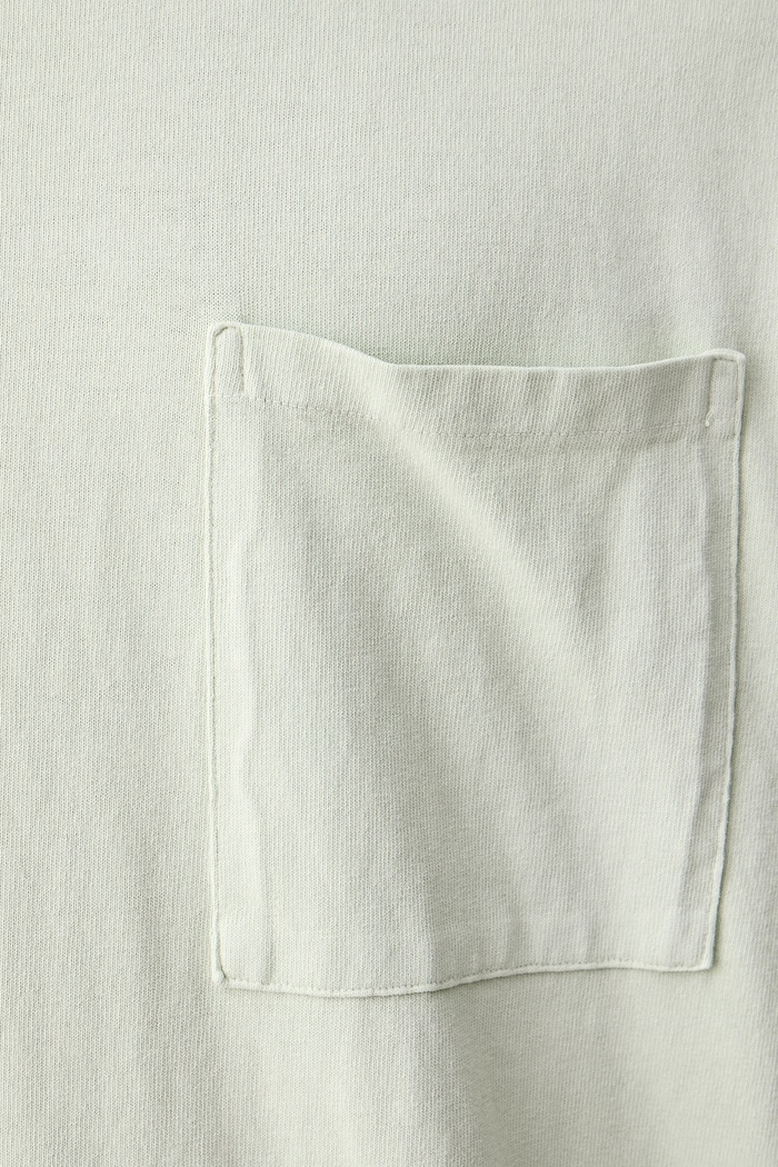 A maniche lunghe da uomo in cotone American Vintage verde MAFO02E