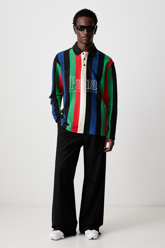 Puma Longsleeve męski bawełniany MEMORY LANE Rugby 637538 multicolor AW26