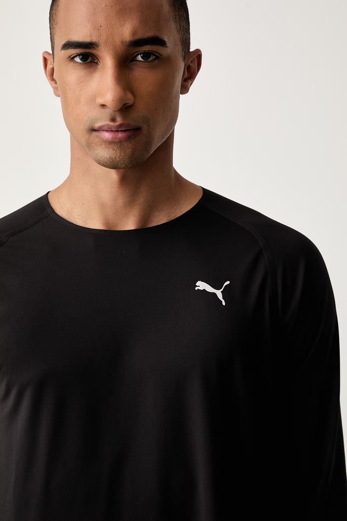 Puma longsleeve do biegania męski Cloudspun czarny 526628