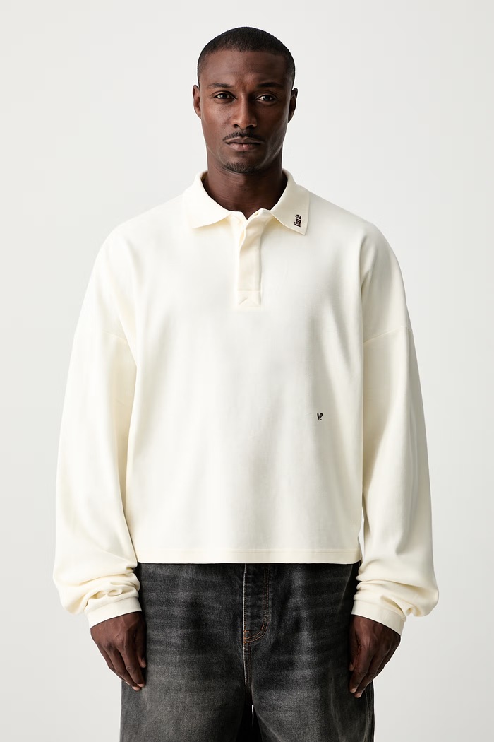 RHUDE longsleeve męski bawełniany beżowy RHPF26PO02214