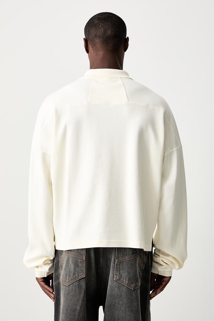 Odzież RHUDE longsleeve męski bawełniany RHPF26PO02214 beżowy