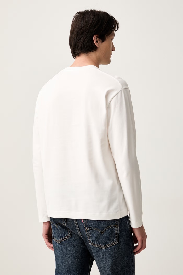 Odzież Marc O'Polo longsleeve męski bawełniany 5000011746 beżowy