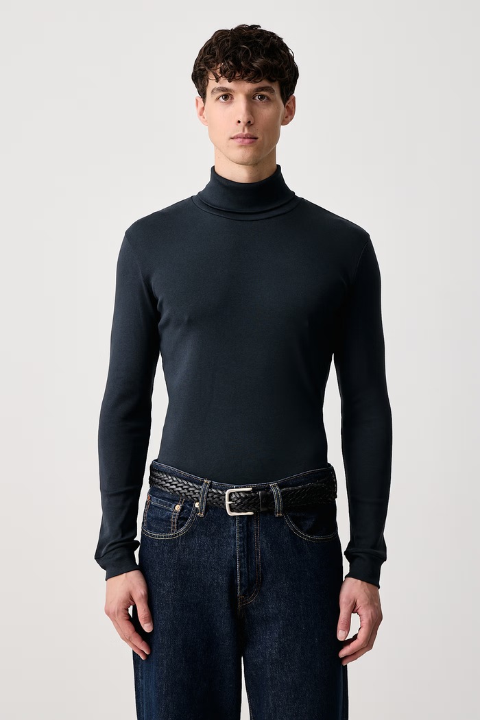 Marc O'Polo Longsleeve męski bawełniany granatowy 5000011648
