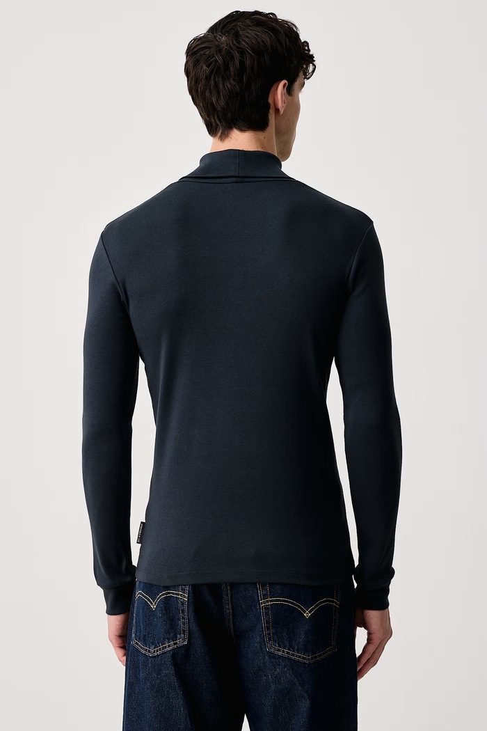 Odzież Marc O'Polo Longsleeve męski bawełniany 5000011648 granatowy