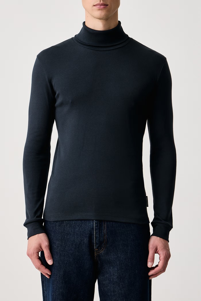 Longsleeve męski bawełniany Marc O'Polo 5000011648 granatowy