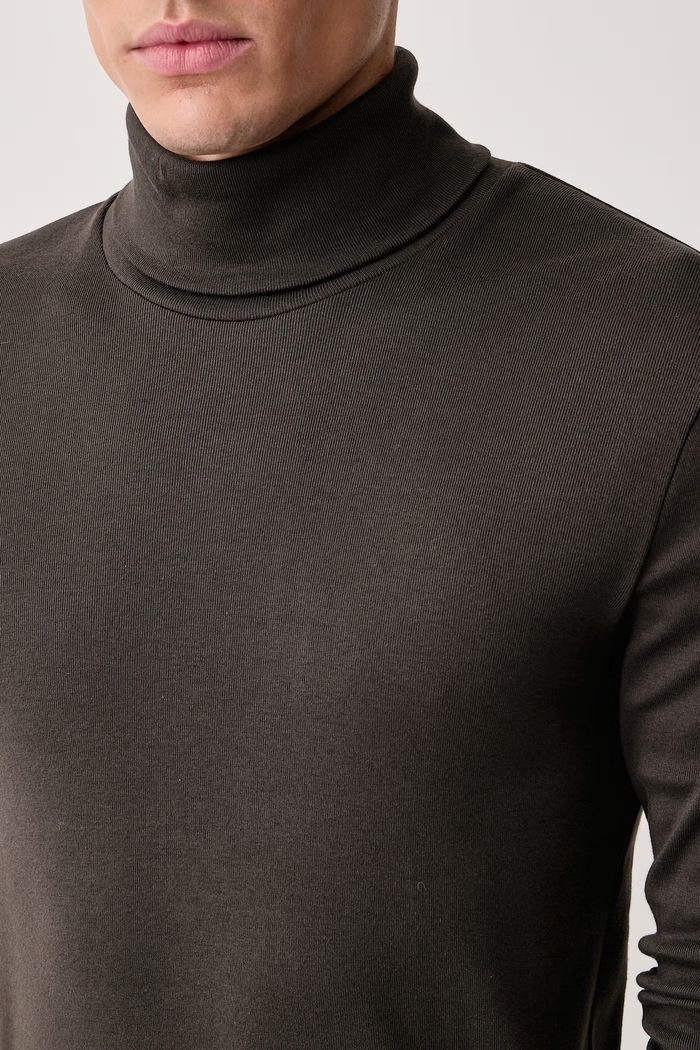 Longsleeve męski bawełniany Marc O'Polo 5000011648 brązowy